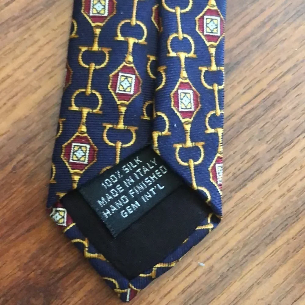 Vintage Paolo Gucci Horse bit tie.